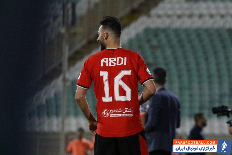 عبدی ؛ مهدی عبدی امید اول گلزنی تراکتور با انگیزه در تمرین