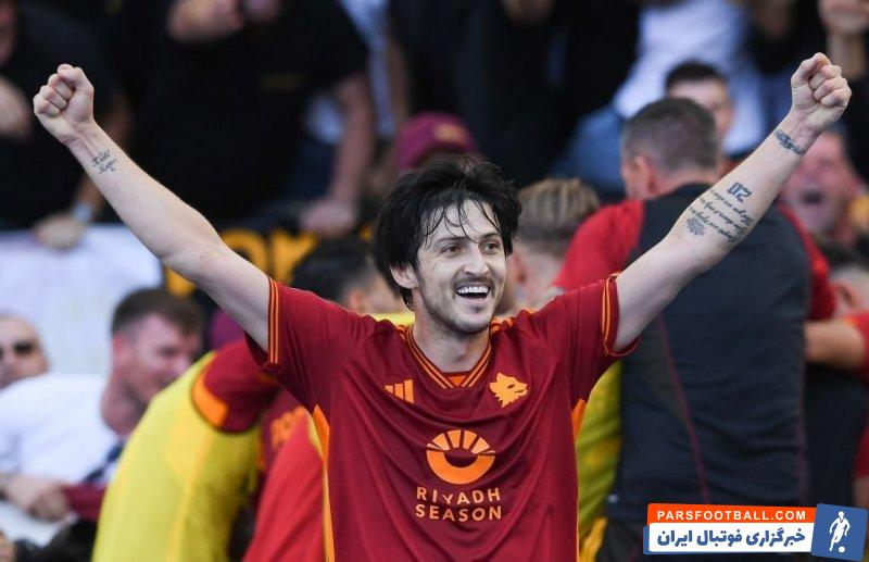 رم ؛ تبریک آبراهام مهاجم رم به سردار آزمون برای اولین گلش در رم