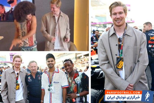 کوین ؛ حضور کوین دیبروینه در ابوظبی برای تماشای گرندپری سال 2023 فرمول یک