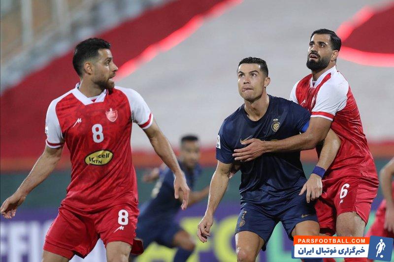 رونالدو ؛ کار سخت محمد حسین کنعانی زادگان در دفاع پرسپولیس برابر رونالدو