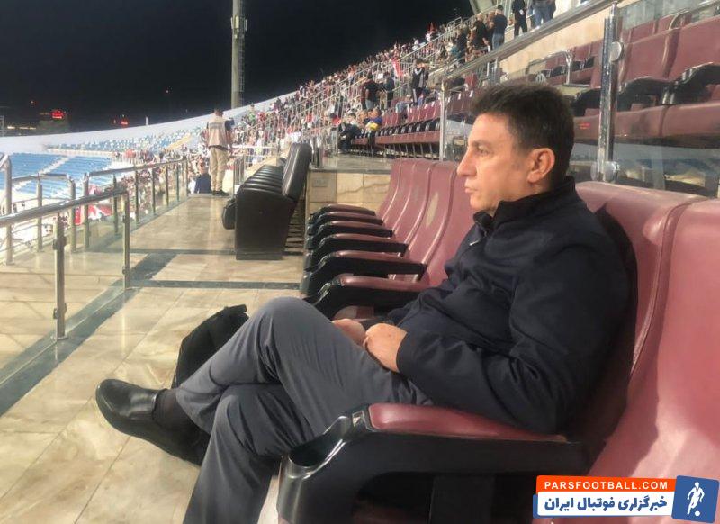 امیر قلعه نویی تماشاگر دیدار نساجی و نوبهار شد