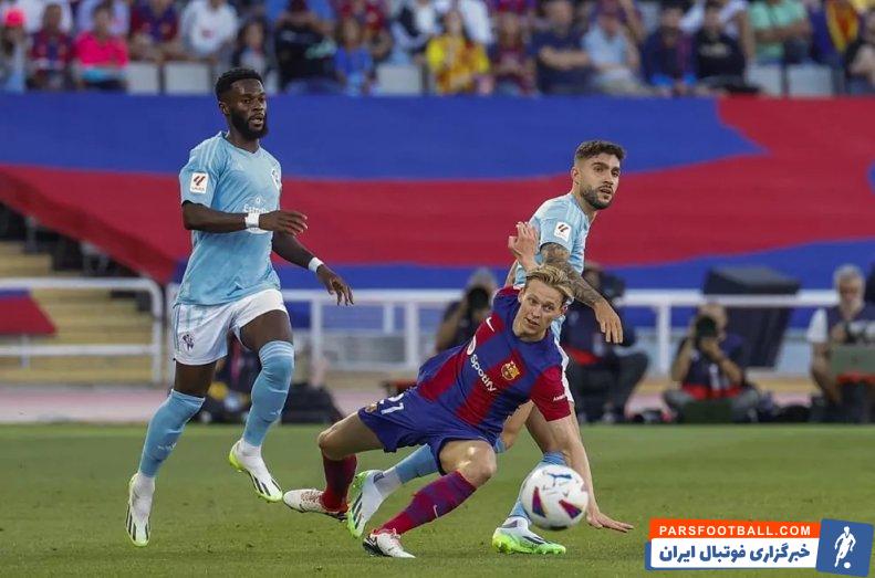 فرانکی ؛ حضور فرانکی دی یونگ بعد از دو ماه مصدومیت در ترکیب ثابت بارسا