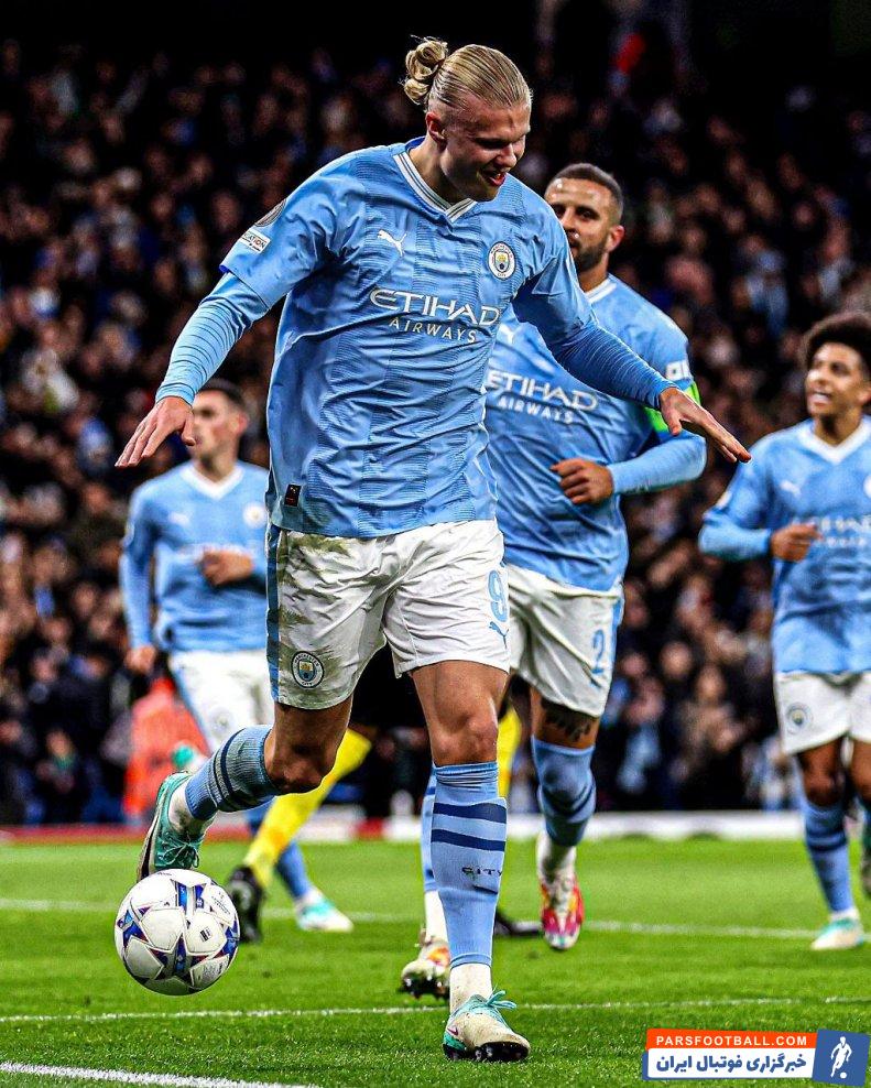 هالند ؛ شادی گل هالند برابر یانگ بویز به سبک دروگبا