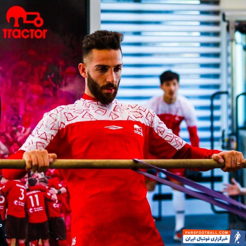 عبدی ؛ مهدی عبدی امید اول گلزنی تراکتور با انگیزه در تمرین
