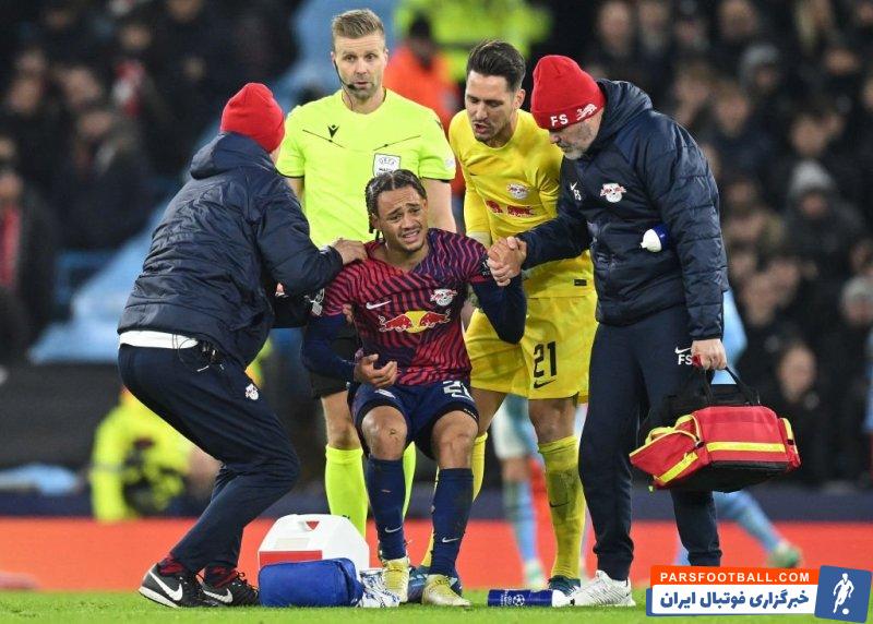 لایپزیش ؛ مصدومیت ژاوی سیمونز در دیدار برابر منچسترسیتی 