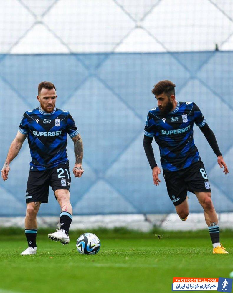 علی قلی زاده در تمرینات تیم لخ پوزنان 