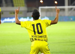 کلباء ؛ مهدی قائدی بهترین بازیکن دیدار کلباء و الشارجه