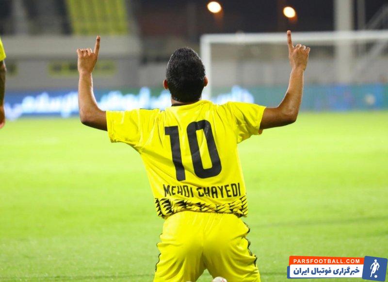 کلباء ؛ مهدی قائدی بهترین بازیکن دیدار کلباء و الشارجه