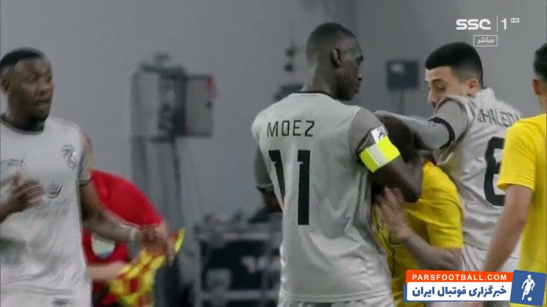 النصر ؛ درگیری بین بازیکنان الدحیل و النصر در لیگ قهرمانان آسیا 
