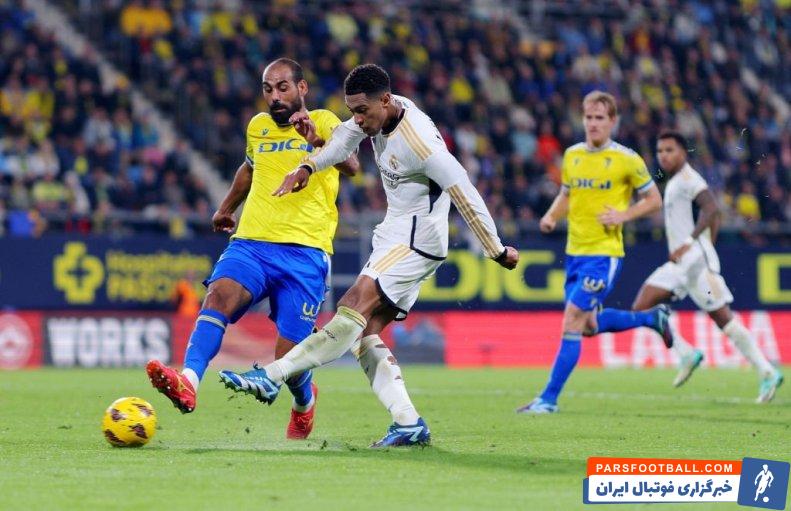 رئال مادرید ؛ گلزنی بلینگام برای رئال مادرید برابر کادیز پس از بازگشت از مصدومیت