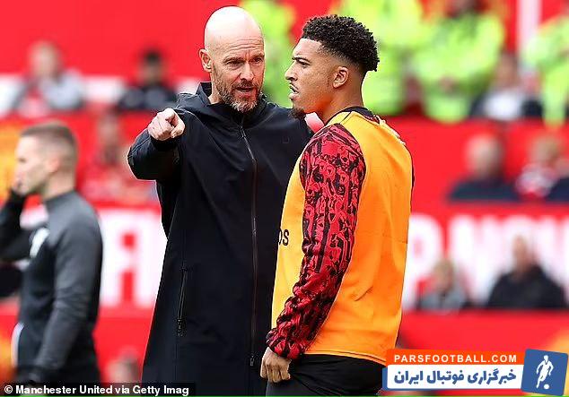 سانچو ؛ ناراحتی بازیکنان منچستریونایتد از کنار گذاشتن سانچو از سوی تن هاخ