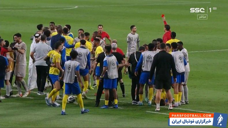النصر ؛ درگیری بین بازیکنان الدحیل و النصر در لیگ قهرمانان آسیا
