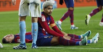 بارسلونا ؛ رونالدو آروخو مدافع بارسلونا : خیرونا توانایی قهرمانی در لالیگا را دارد