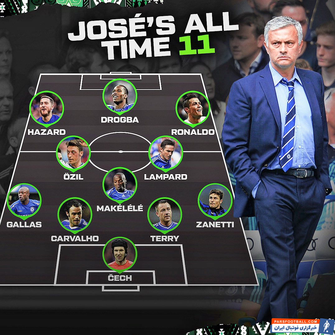 مورینیو ؛ تیم منتخب از بهترین شاگرد های زوزه مورینیو در دوران مربیگری اش تاکنون