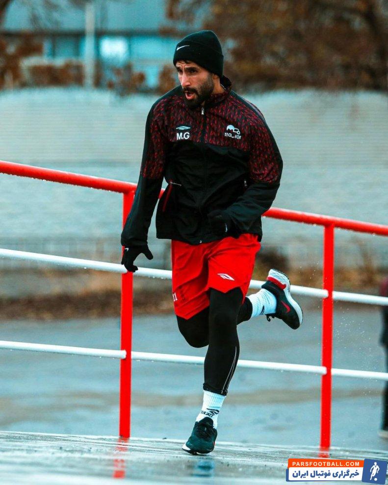 تراکتور ؛ محمد قنبری پر انگیزه در تمرینات تراکتور برای حضور در ترکیب 