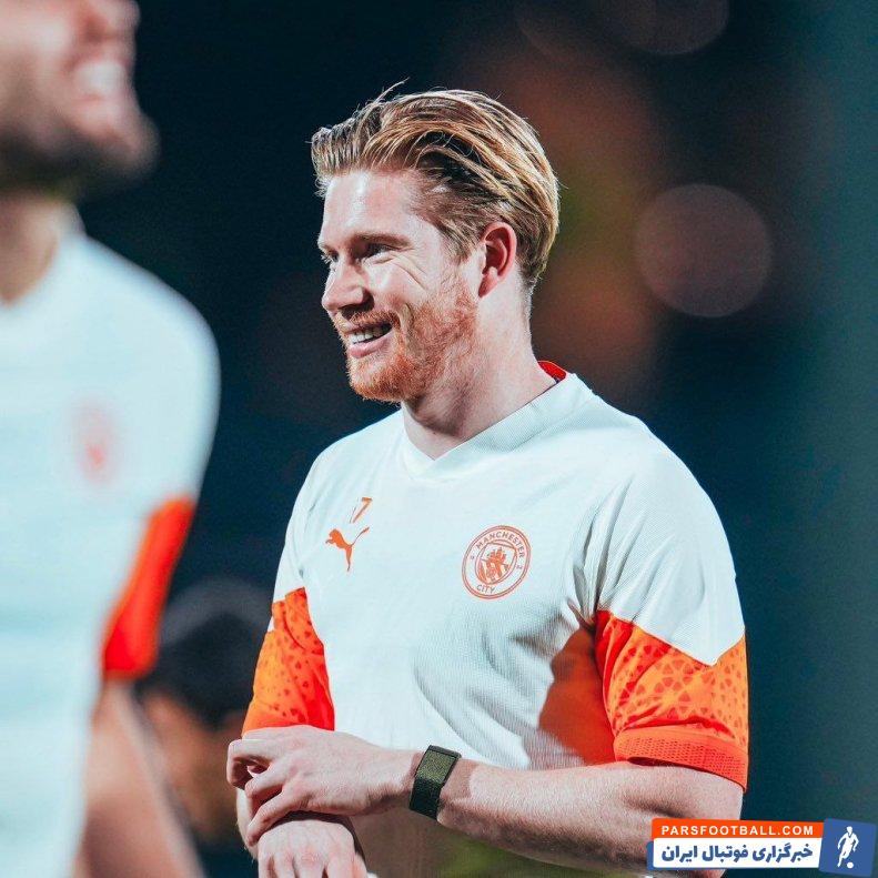 منچسترسیتی ؛ حضور کوین دی‌بروینه در تمرینات گروهی منچسترسیتی 