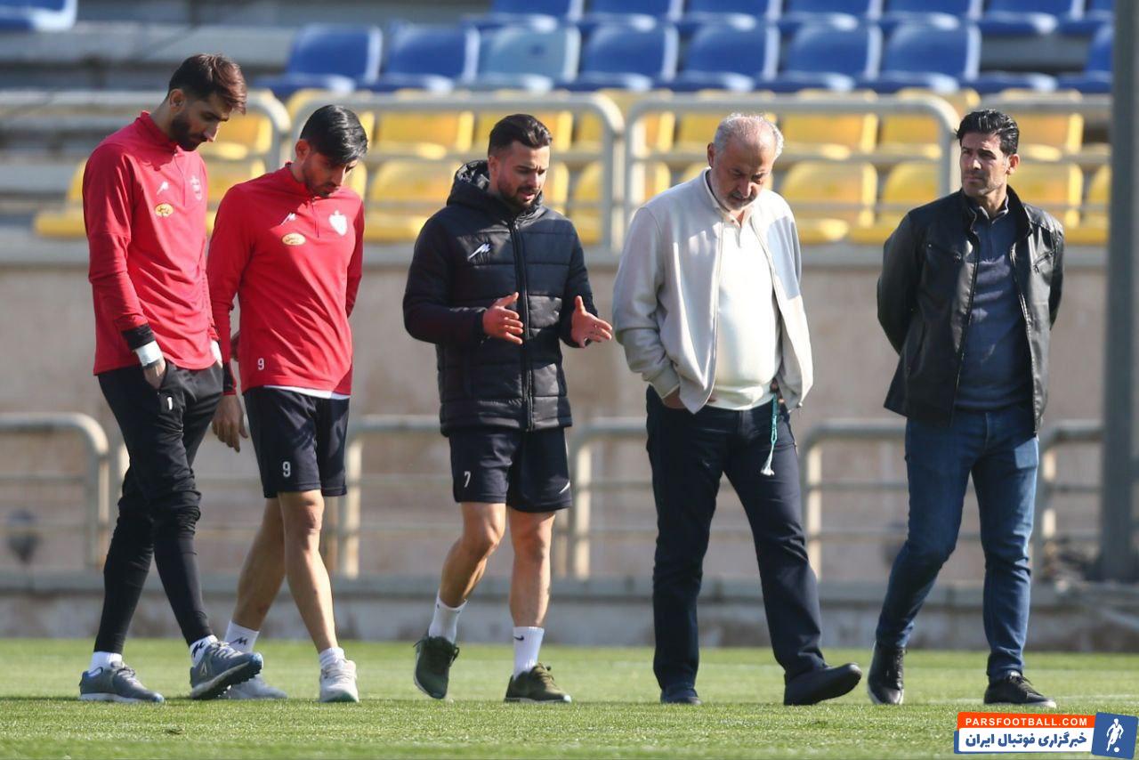 پرسپولیس ؛ جلسه سرپایی درویش با علیرضا بیرانوند، سروش رفیعی و مهدی ترابی 