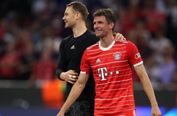 بایرن مونیخ ؛ خوشحالی مانوئل نویر و توماس مولر از برخورد با لاتزیو