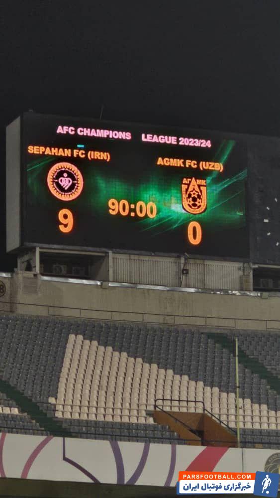 سپاهان ؛ اهمیت پیروزی 9 بر صفر سپاهان برابر آلمالیق در لیگ قهرمانان آسیا