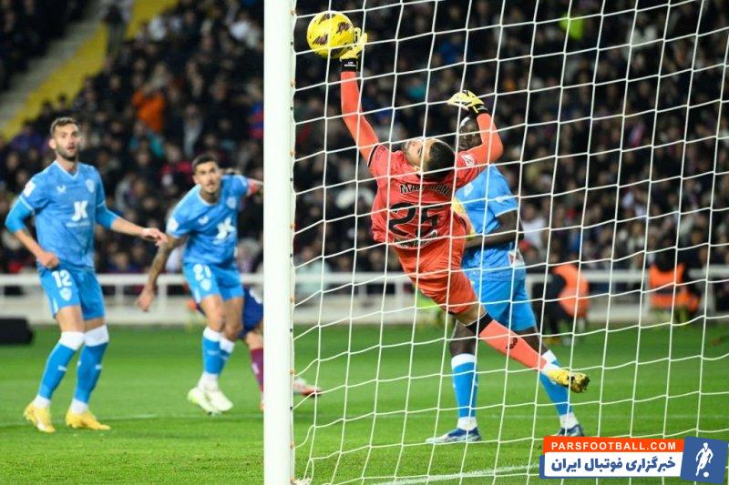 بارسلونا ؛ گل دوم بارسلونا به آلمریا از ارسال کرنر که به اشتباه برای این تیم گرفته شد