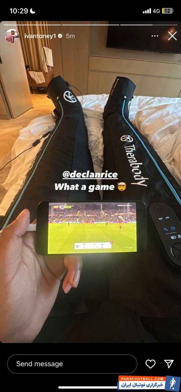 تونی ؛ تمجید ایوان تونی، ستاره برنتفورد از گل دکلان رایس بازیکن آرسنال به لوتون