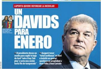 بارسلونا به دنبال جذب یک بازیکن از هفت بازیکن در ژانویه