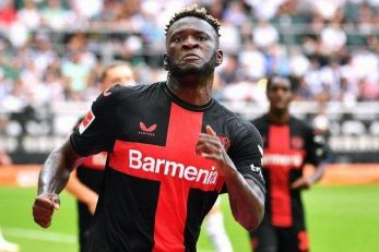 بونیفیس ؛ ویکتور بونیفیس، مهاجم بایرلورکوزن برنده جایزه بهترین بازیکن ماه بوندس‌لیگا