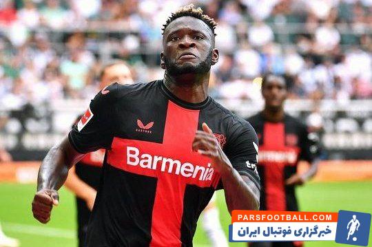 بونیفیس ؛ ویکتور بونیفیس، مهاجم بایرلورکوزن برنده جایزه بهترین بازیکن ماه بوندس‌لیگا