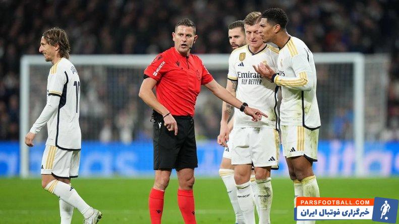 رئال مادرید ؛ لحظه تهدید شدن جود بلینگام توسط داور بازی رئال-ویارئال