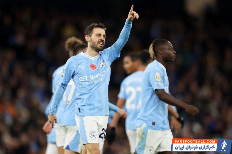 منچسترسیتی ؛ برابری برناردو سیلوا با تعداد پاس گل رونالدو در لیگ برتر انگلیس