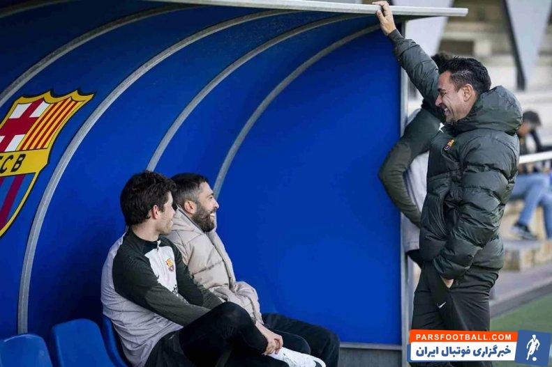 بارسلونا ؛ حضور جوردی آلبا در تمرین بارسلونا 