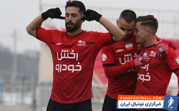 تراکتور ؛ محمد قنبری پر انگیزه در تمرینات تراکتور برای حضور در ترکیب