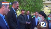 رهبر ؛ شوخی رهبر انقلاب با قد بلند حامد حدادی بسکتبالیست پیشین تیم ملی
