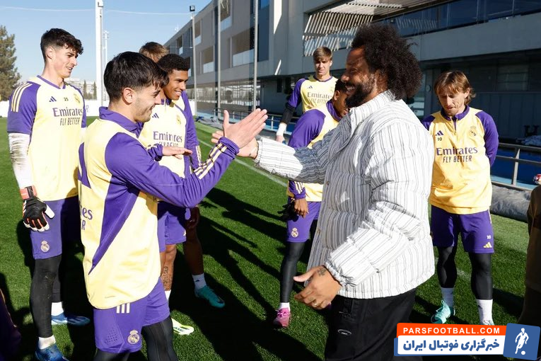 مارسلو ؛ حضور مارسلو در تمرین رئال مادرید