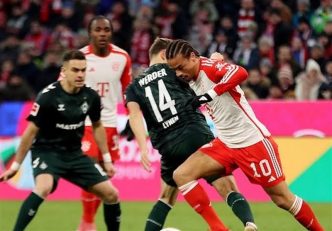 بایرن مونیخ 0-1 وردربرمن بوندس لیگا آلمان