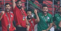 مصر ؛ خوشحالی محمد صلاح از روی سکوها بعد از صعود دراماتیک مصر به دور بعد