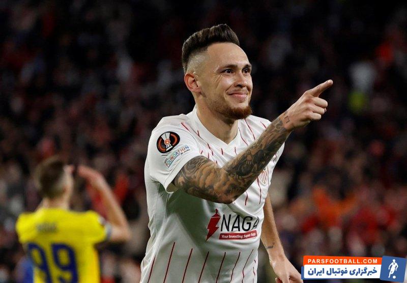 پنالتی زدن لوکاس اوکامپوس، هافبک سویا بدون نگاه کردن به دروازه