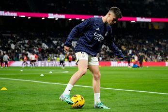 رئال مادرید ؛ برخورد ضربه ایستگاهی گولر در دیدار برابر آراندینا به تیرک دروازه