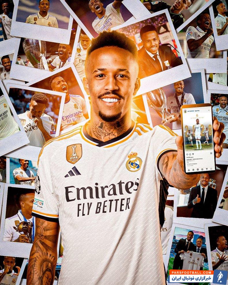 رئال مادرید ؛ تمدید قرارداد ادر میلیتائو، مدافع برزیلی رئال مادرید تا 2028