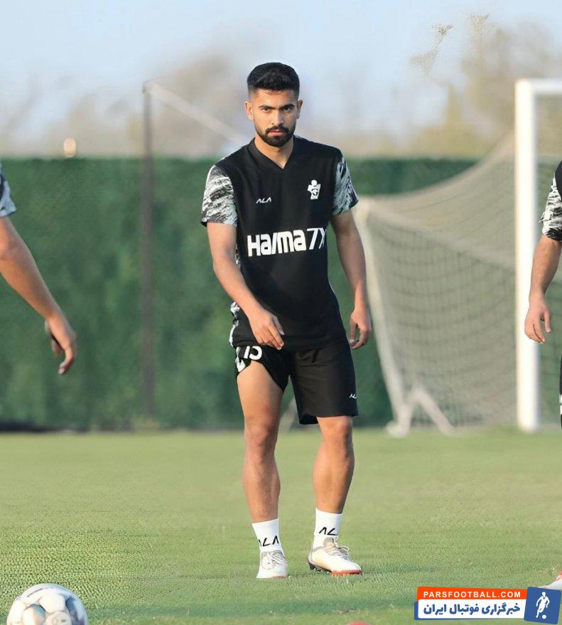 صادقی ؛  علی اصغر صادقی با انگیزه و روحیه بالا در تمرین پیکان