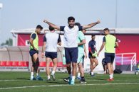 تیم ملی ؛ تمرینات تاکتیکی بازیکنان نیمکت نشین تیم ملی روی چمن