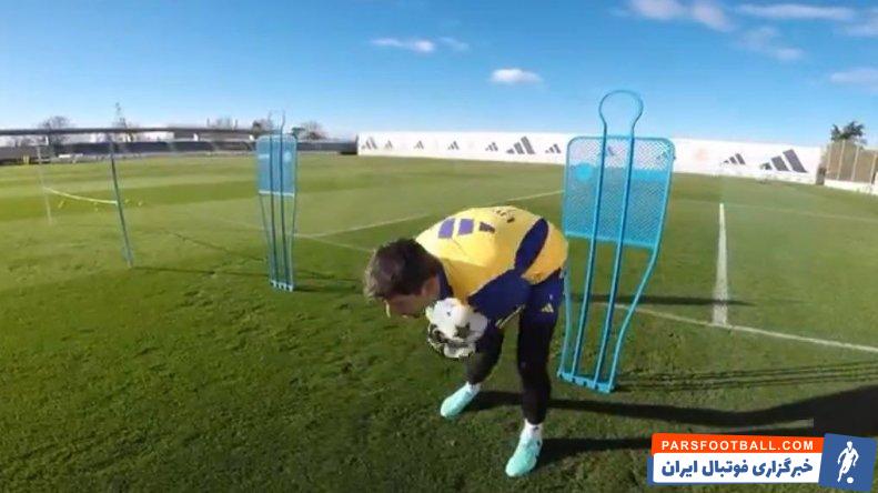 کورتوا ؛ بازگشت تیبو کورتوا به تمرینات رئال مادرید