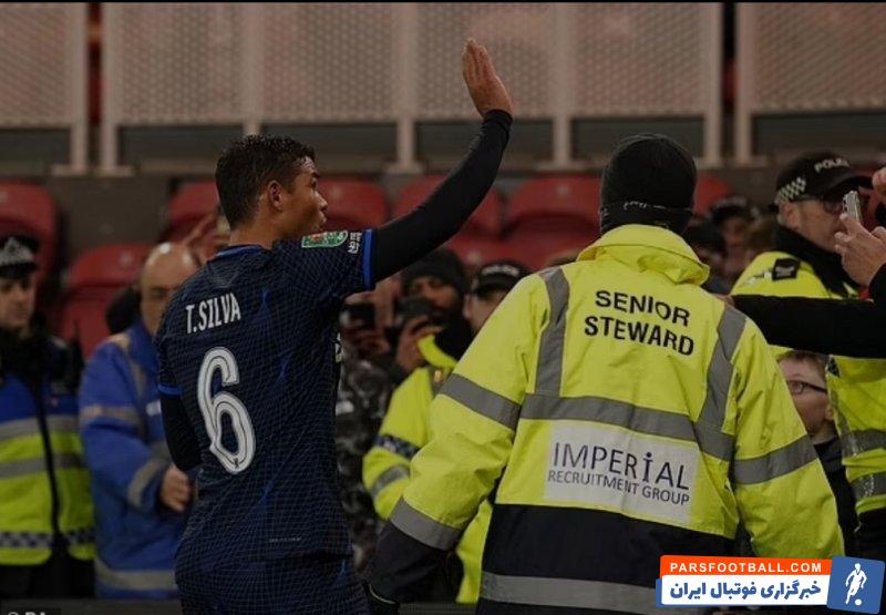 چلسی ؛ اقدام ناموفق تیاگو سیلوا برای آرام کردن هواداران چلسی پس از باخت به میدلزبورو 