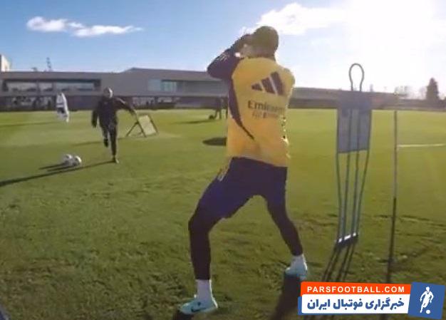 کورتوا ؛ بازگشت تیبو کورتوا به تمرینات رئال مادرید