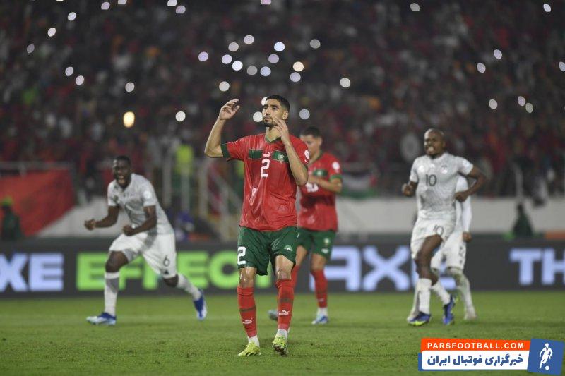 مراکش ؛ حکیمی : به‌خاطر از ‏دست دادن پنالتی برابر آفریقای جنوبی عذرخواهی می‌کنم