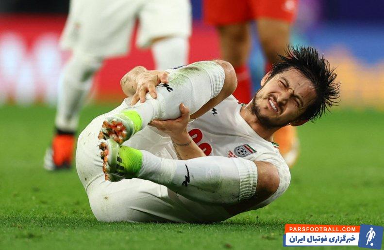 آزمون ؛ خوش شانسی آزمون برای فرار از مصدومیت روی تکل خشن بازیکن فلسطین