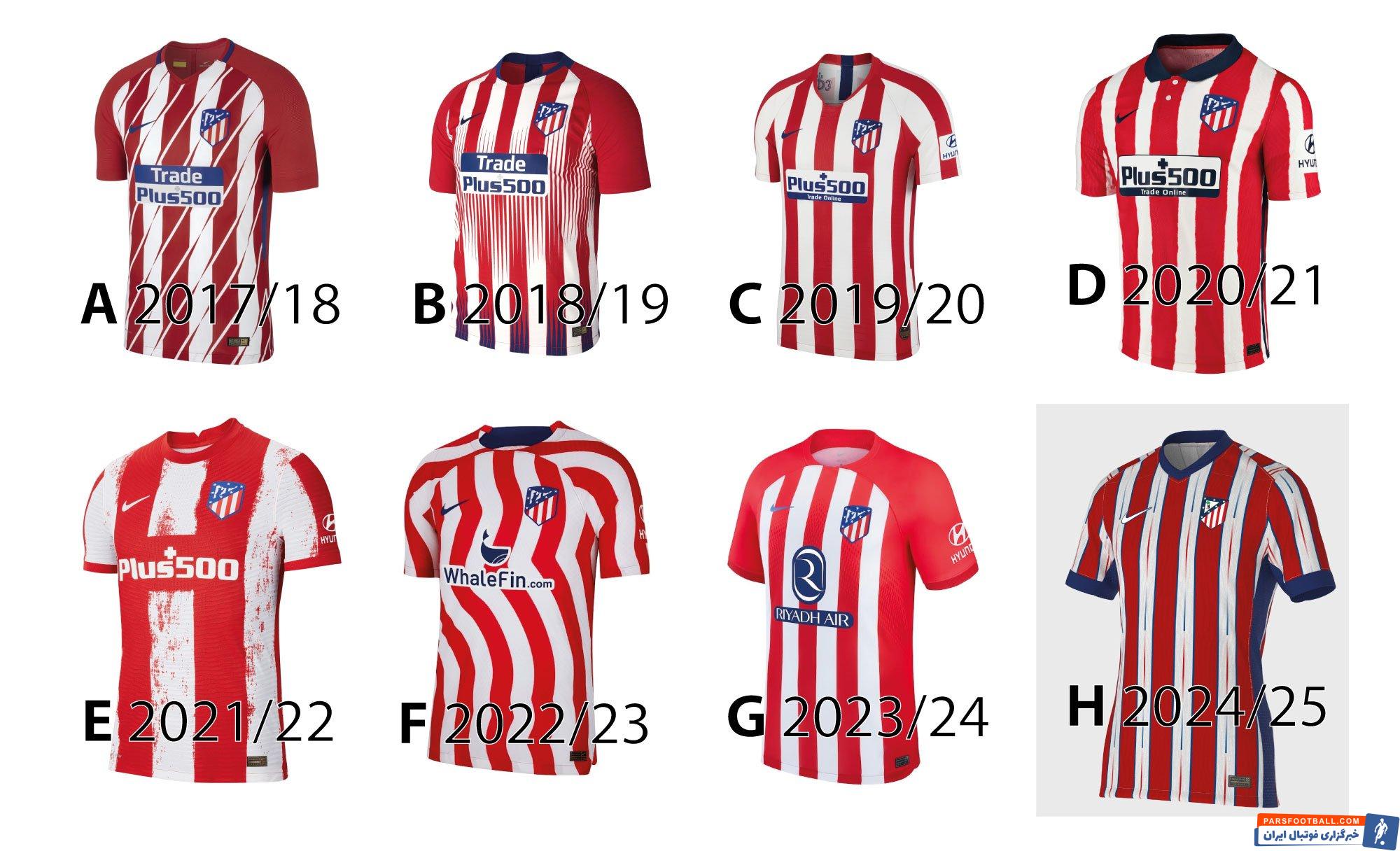 اتلتیکو ؛ طرح پیراهن باشگاه اتلتیکومادرید فصل 2024/2025