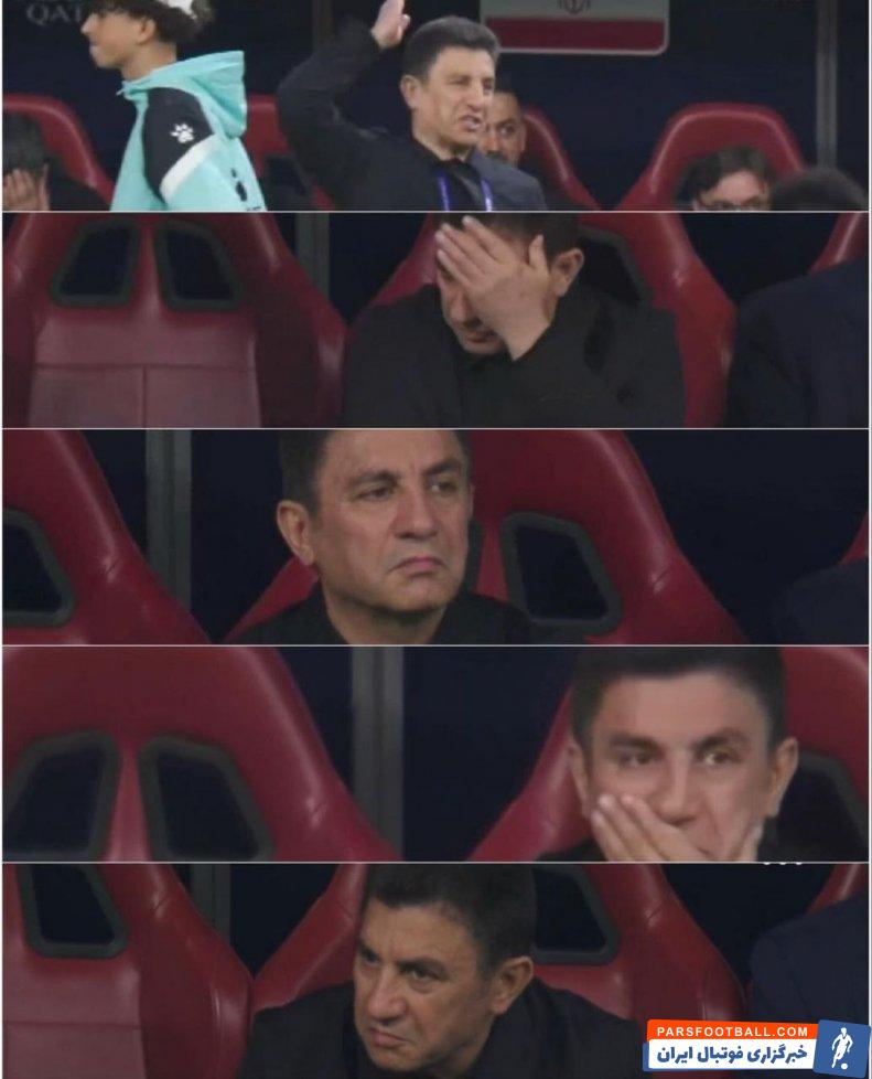 امیر ؛ چهره گرفته و درهم امیر قلعه نویی روی نیمکت در دیدار با هنگ کنگ 