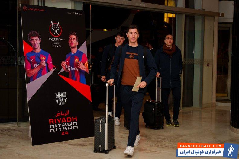 بارسلونا ؛ استقبال گرم مسئولان فوتبال عربستان از بازیکنان بارسلونا در ریاض