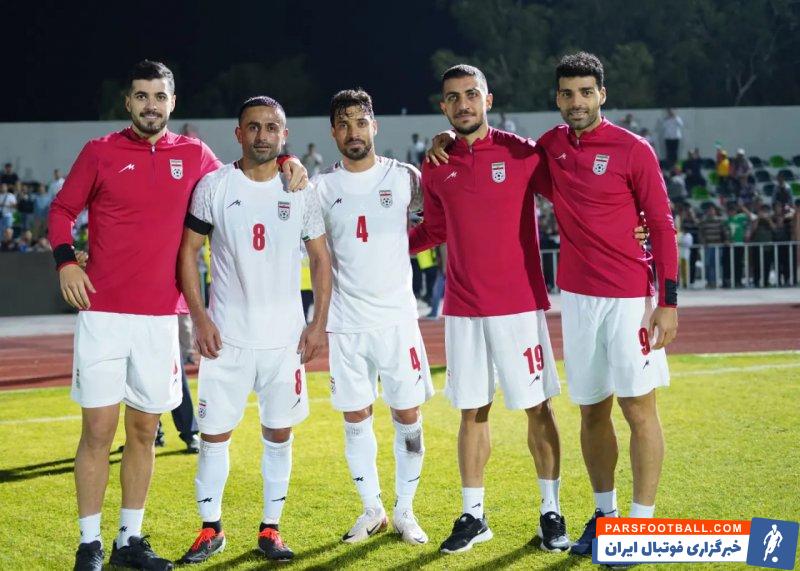 تیم ملی ؛ عکس دستهجمعی بازیکنان تیم ملی پس از پایان بازی دوستانه با بورکینافاسو